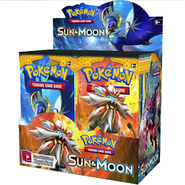 Kortspel TCG: XY Evolutions Förseglad Boosterbox Brilliant Stars Sol Måne Sun Moon English