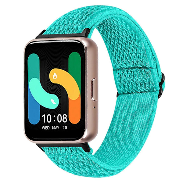 Vævet Armbånd i Elastisk Materiale til Samsung Galaxy Fit3 SM-R390, Sort Kobling Style B