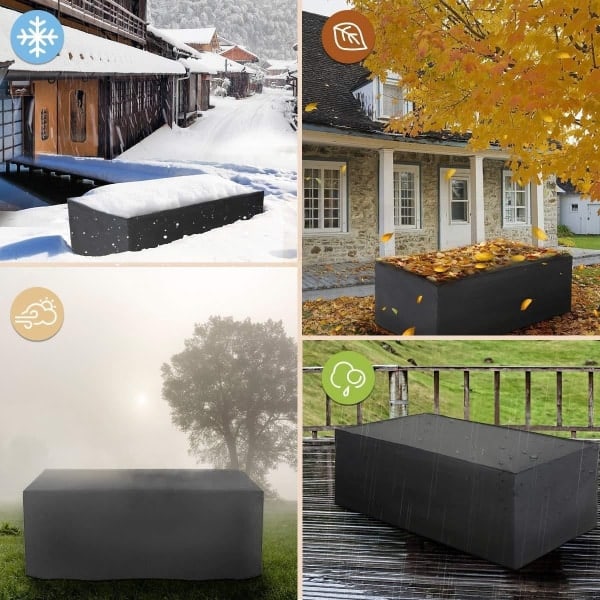 Ulkokalusteiden suojakangas ja -peite musta 120*60*90cm 120*60*90cm