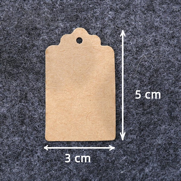 100 papirlapper - Brun Brown Brun