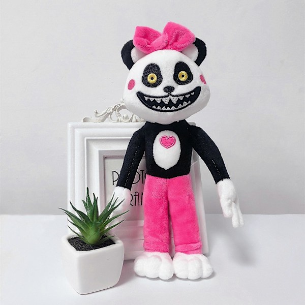 28cm Horror Spil Mr. Hopp's Playhouse 2 Plysdukke Tegneseriefigur Kanin Mr Hopp Kawaii Mr hopp Miss bo Figur Legetøj Jul FireBrick