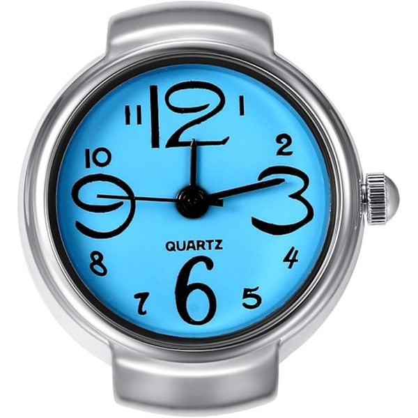 Sormuskello Creative Elastic Round Quartz Sormuskellot, Ystävänpäiväksi unisex blue