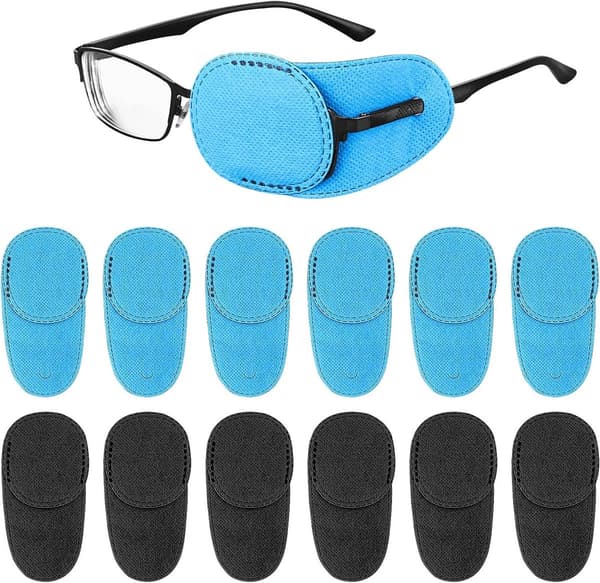 12-pack Ögonlappar för Glasögon - Återanvändbara Glasögonfodral - Icke
