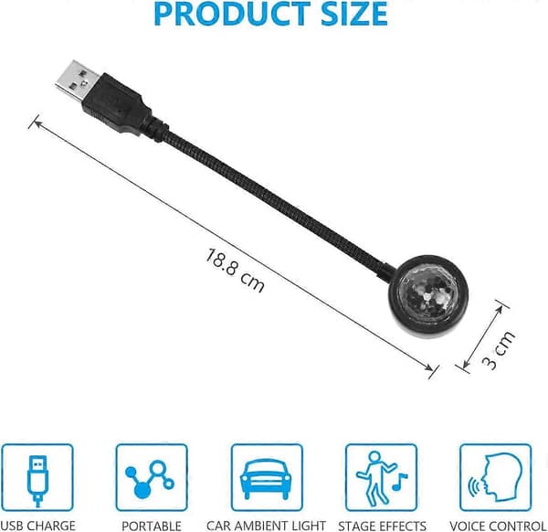 Upgraded LED Ceiling Atmosphere Lamp, USB English Smart Voice Control Ceiling Lights