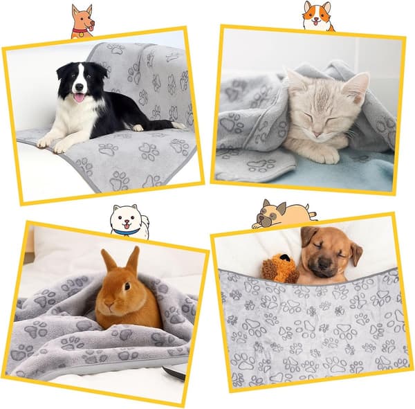 100x160cm Hundetæpper til mellemstore hunde, katte, Premium bløde hundetæpper til små hunde, vaskbare