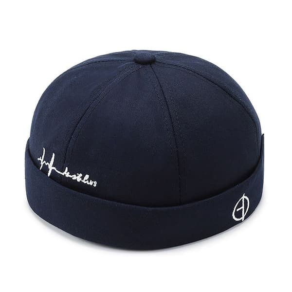 Caps i bomull, luer MARINBLÅ NAVY BLUE