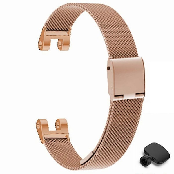For Garmin Lily Metall Klockarmband Milanesisk Mesh Ersättningsarmband med Verktyg (FMY) Flerfärgad Multicolor Style B