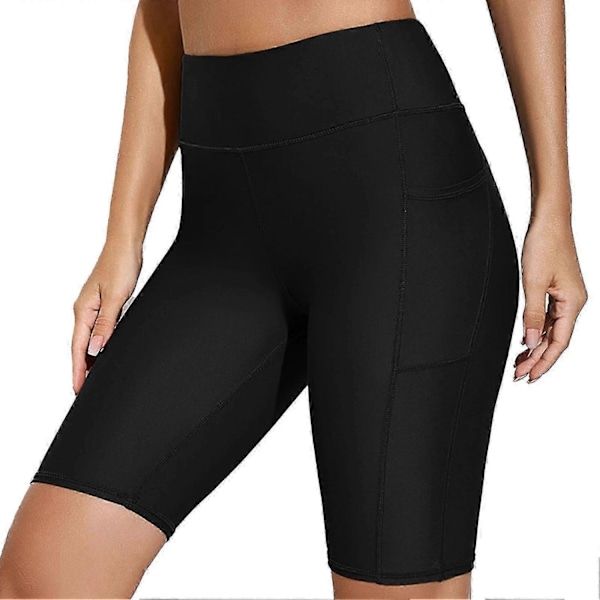 Dykker-shorts til kvinder, reduceret gnidning, lette, bløde, hudvenlige, våddragt-shorts til surfing - Perfekt sort Black M