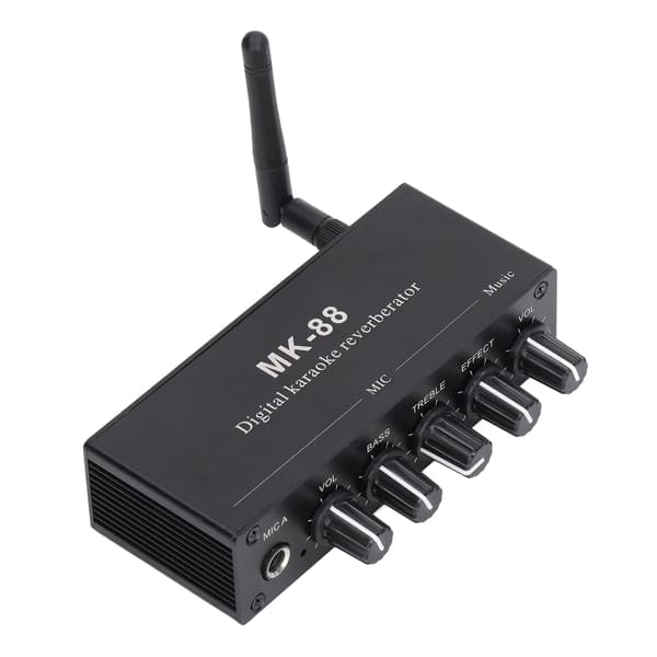 Digitaalinen Stereo Vahvistin Bluetooth 5.0 Kaksoismikrofonitulo DC 12V