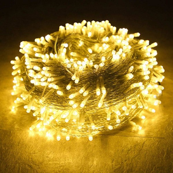 100M 1000 LED Christmas LED String Lights Outdoor Fairy Garland Holiday Wedding Party Garland Light-Warm_White