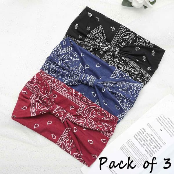 Bohend Boho Pandebånd Bred Yoga Elastisk Bandeau