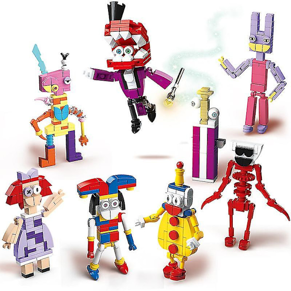 Børnelegetøj Den Fantastiske Digitale Cirkus Byggeklodser Figur Samlemodel Klodser Legetøj Gaver[HK]