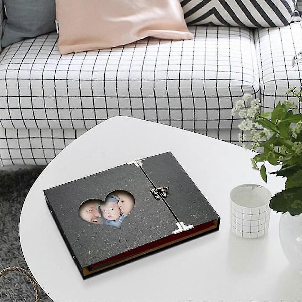 Fotoalbum att designa själv Skrapbok Album Svarta Sidor Fotobok att klistra in Fotoalbum Bröllop, Jul Alla hjärtans dag Födelsedag A (FMY) Style 2