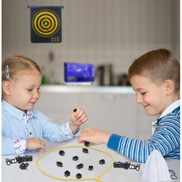 Magnetiskt schackset stridsschack, magnetiskt brädspel, pedagogiskt schack- och damspel, julklapp till barn (repmodell) Rope Model