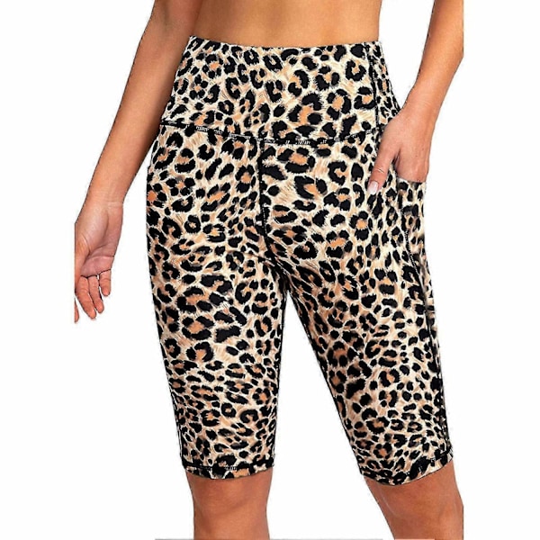 Dykker shorts til kvinder, reduceret gnidning, lette, bløde, hudvenlige, våddragt shorts til surfing - Perfekt Leopard Print Leopard Print 2XL
