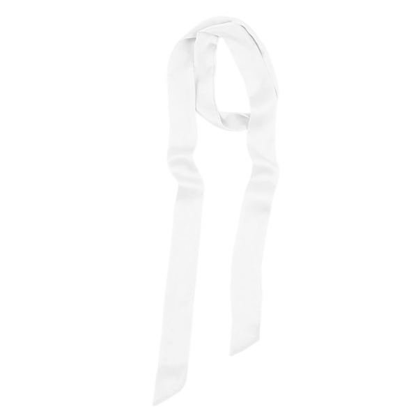Smal Lång Scarf Väska Band VIT White