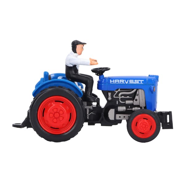 Simulert traktor kjøretøymodell Robust legering Engineering Farmer bil leketøy for barn Blå 0.3
