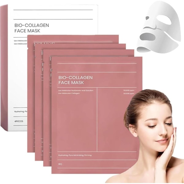 4 stk. Bio-dance Bio-Collagen Maske – Kollagen Nattmaske