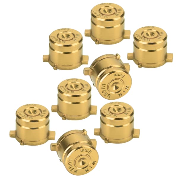 2 sæt aluminiumslegering funktionsassistent knap controller reservedele passer til PS4Gold 0.7