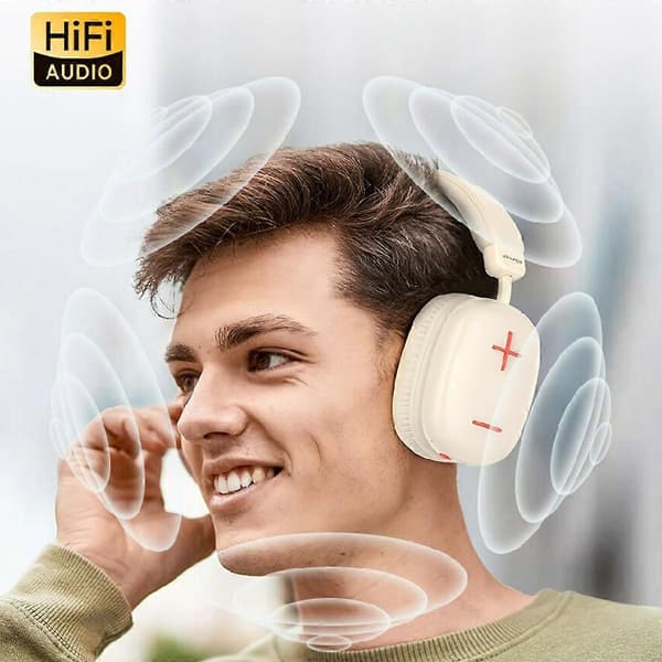 Typ A AWEI AT6 Trådlöst Bluetooth Gaming Headset 3.5mm AUX Kabelanslutet Hörlurar