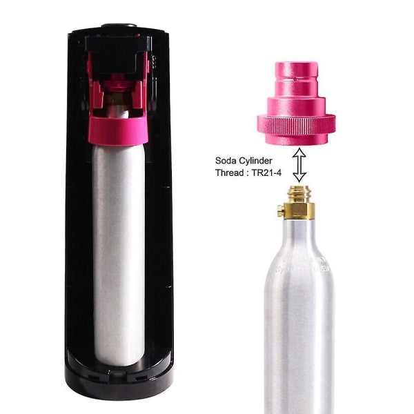 Hurtigadapter til Co2 Soda Water Sparkler Duo, Tank Canister Conversion til Soda Stream Soda Machine Purple