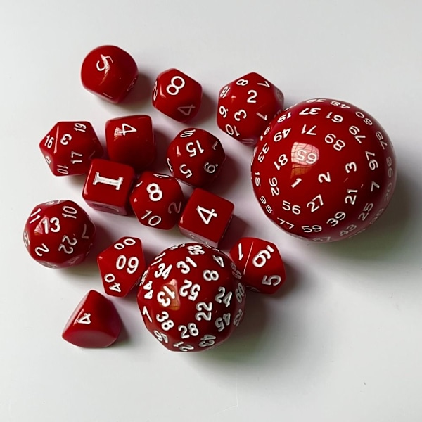 15 kpl Nopan Sarja Pelinopat PUNAINEN red