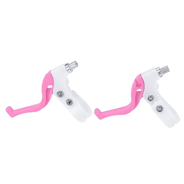 Par af børnecykelbremsehåndtag, børnecykelbremsehåndtag, cykelbremsehåndtag, reservedele og tilbehør pink