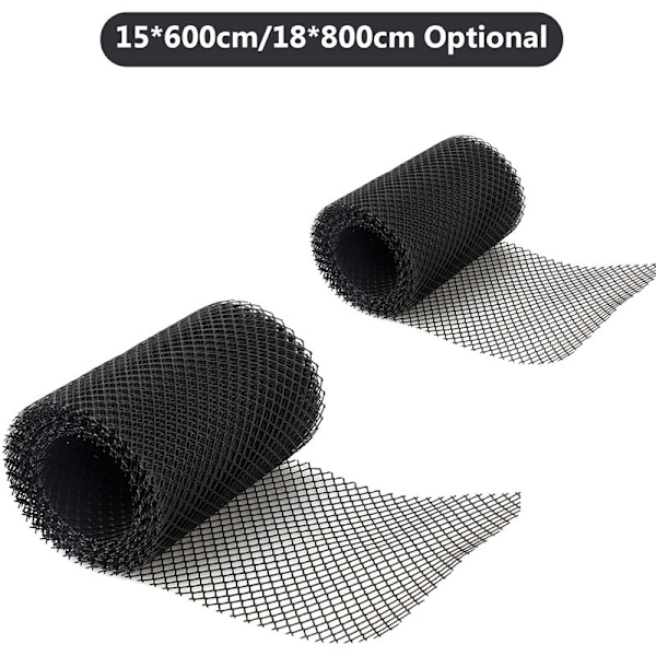 Netmaske 18 * 800 cm Plast Tagrendebeskyttelse Net Beskyttelsesplade Beskyttelsesnet Rendenet, 18*800cm - 18*800cm