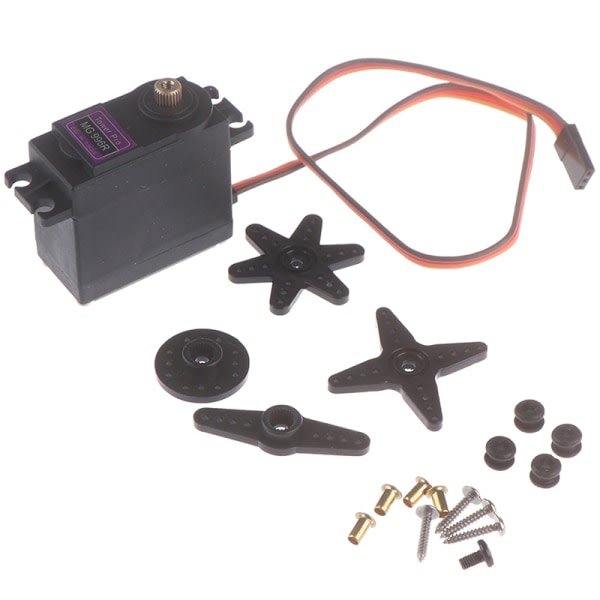 1 sett MG996R 360° girservomotor med stort dreiemoment for RC-helikopter