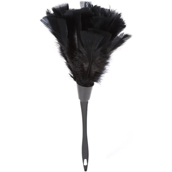 Premium Turkiet Feather Duster Effektiv Damting-svart
