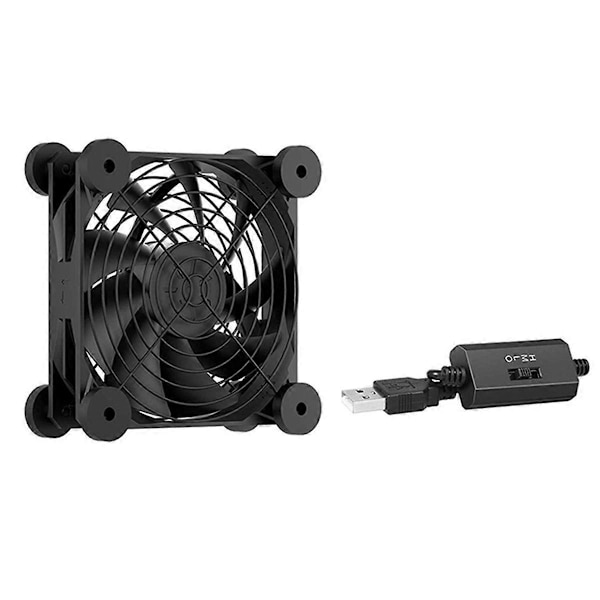 Dator PC Chassi Fläkt USB Driven 5V Tyst Chassikylare B