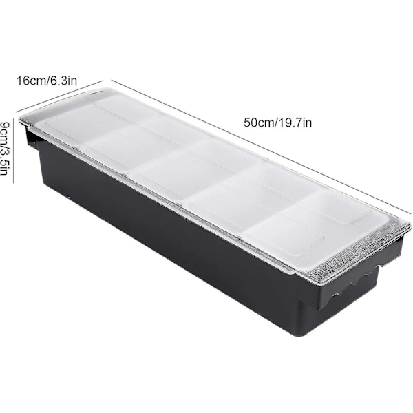 6-roms brett avtakbar toppingstasjon plast pizza ingredienser krydderdispenser gjenbrukbar SIZE 2