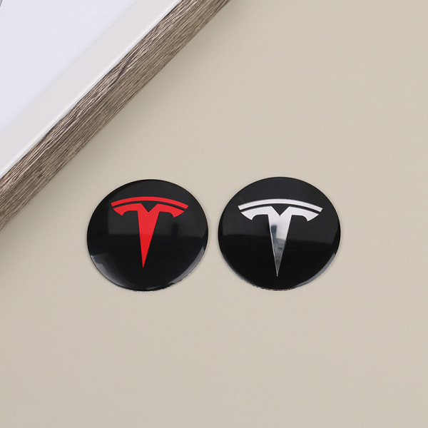 Sett med hjulkapsler for Tesla Model 3 Y Tesla Accesso Red