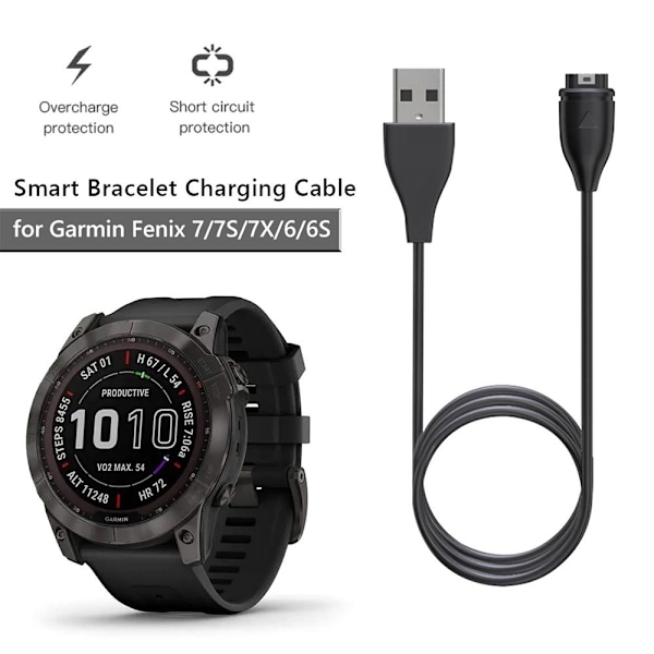 Garmin Fenix 7 6 5 Venu 2 Plus Instinct 2 EPIX 2 Oplader Data USB USB