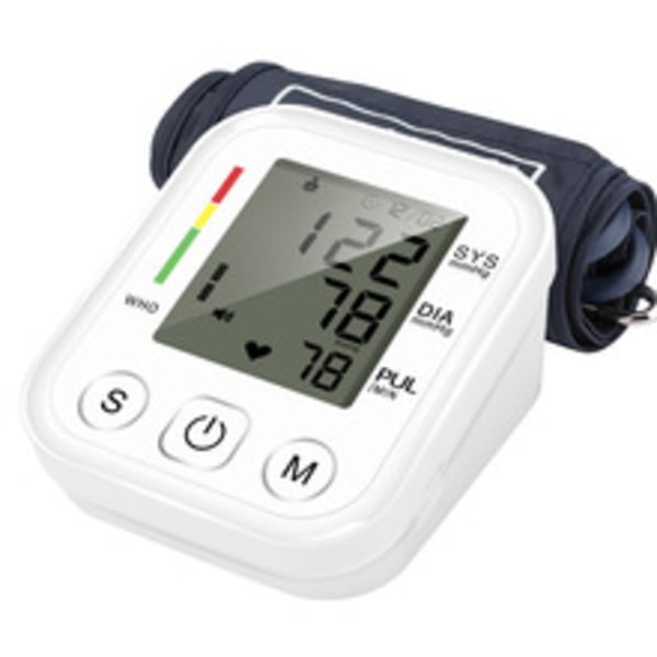 Blodtryksmåler med Ekstra Stor Manchet, Automatisk Digital Overarmsblodtryksmåler med Stor LED-Skærm, Uregelmæssig Hjertefrekvens & Hypertension