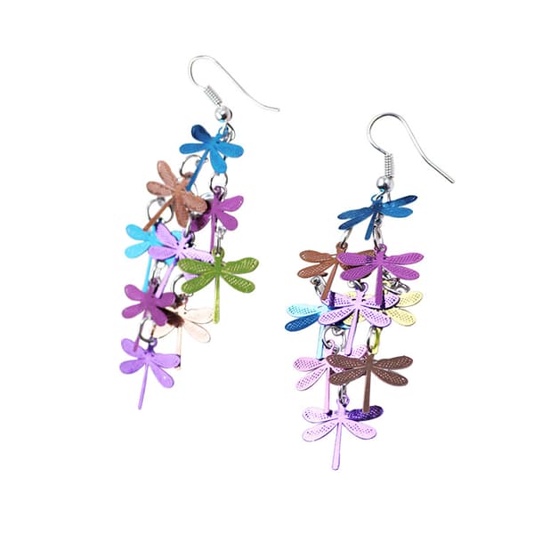 Øredobber for Kvinner Dragonfly Hollow Dangle Hook Mote Chri,ZQKLA