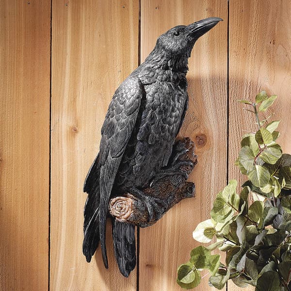 Design The Raven's Perch Gotisk Vægskulptur, Enkel