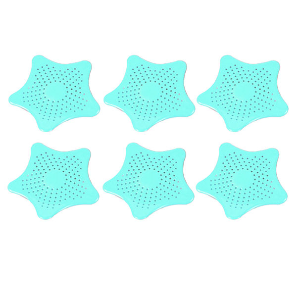 6 Paket Random Color StarfishStrainers Protectors-Nordic Green