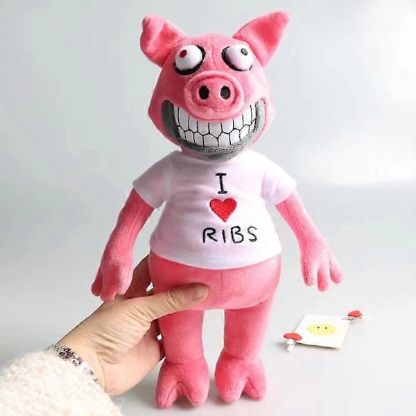 28cm Horror Spil Mr. Hopp's Playhouse 2 Plysdukke Tegneseriefigur Kanin Mr Hopp Kawaii Mr hopp Miss bo Figur Legetøj Jul FireBrick