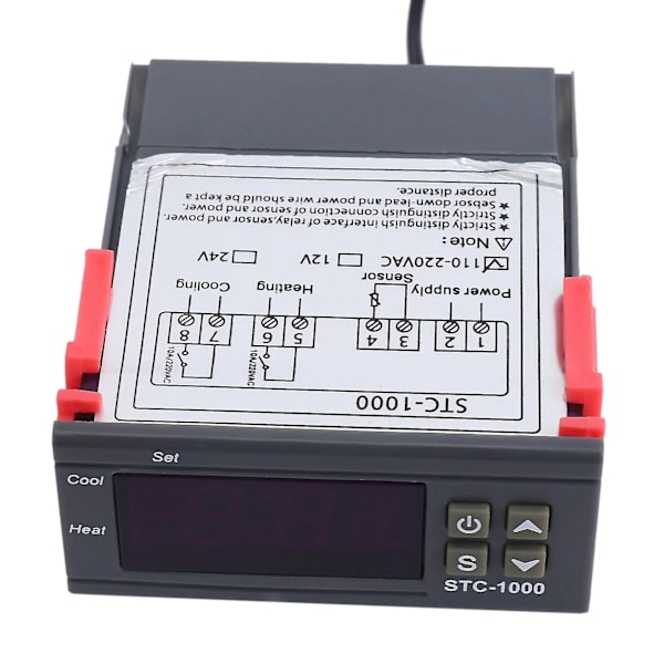 Digital temperaturregulator termostat 5x 220v Stc-1000 med Ntc