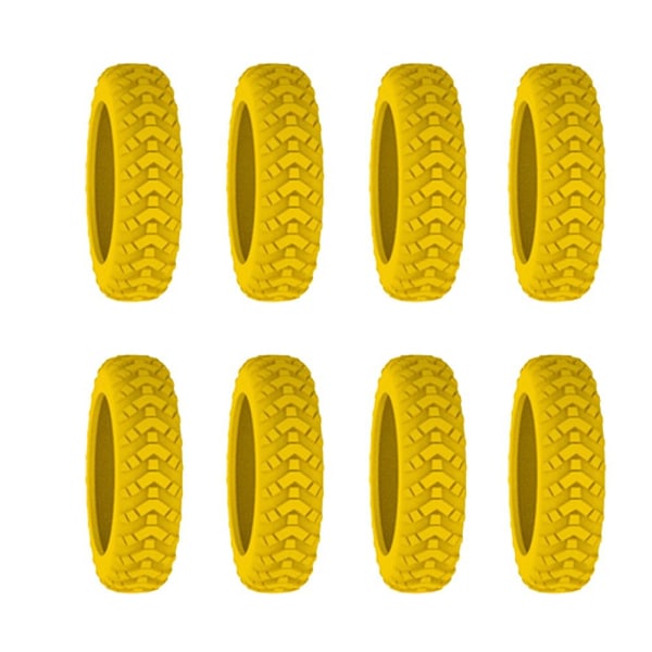 8 stk./sæt Rejsebagage Hjul Sko Kuffert Hjul Beskyttelse gul yellow 8pcs-8pcs