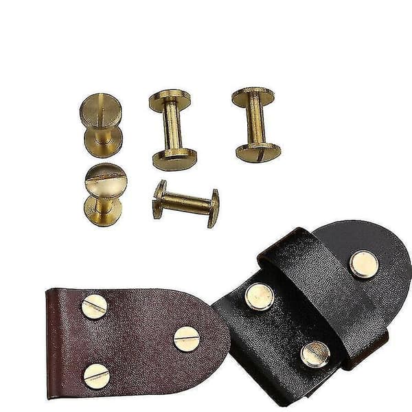 Arch Belt Screw Leathercraft Chicago Screw Solid Brass Rivets Stud 4-10mm 8mm