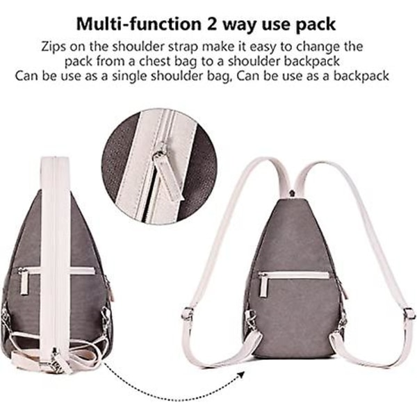 Mini damväskor Sling bröstväska Canvas ryggsäck