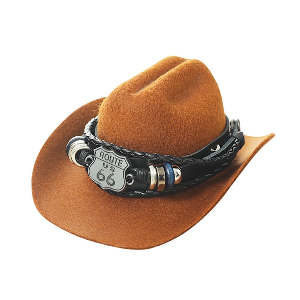 Lämplig för Volvo Bauer hatt cowboyhatt serie ljudcenter dekoration S60/90/XC60 bilinteriör Cowboy Hat True Eyes