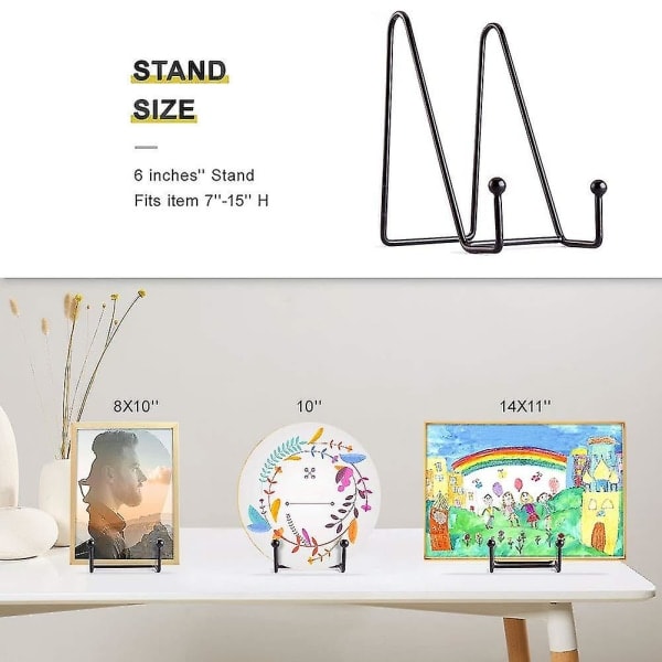 Pcs monitor stand Billedrammeholder, fotoholder metalpladeholder, staffeliholder til dekorativ plade