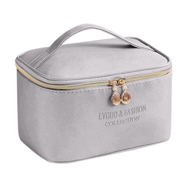 PU kosmetiktaske makeup taske grey