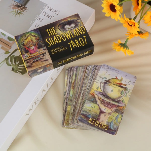 NYHET The Shadow Land Tarot Med Engelsk Guidebok Spådom