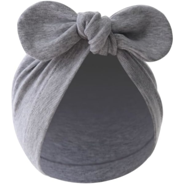 6 stk Baby Bomull Sløyfe Beanie Turban Hatter for Nyfødte og Småbarn (6-24 Måneder) 6 pcs. D