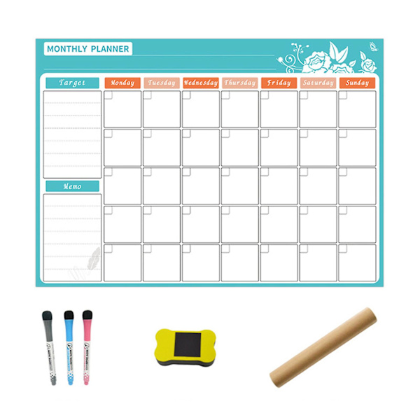 Suddbart Magnetisk Vittavla Kalender Månads-/Vecko-Planerare[HkkK] C