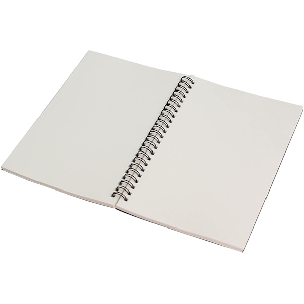 Mjuk Spiralbunden Skissbok - 3-pack - 21 x 14 cm - 100 Sidor, 50 Ark - Perfekt för Resor